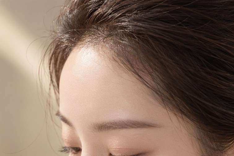 이마와 헤어라인 참고 이미지